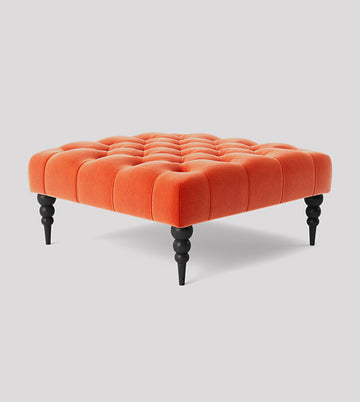 Velvet Ottoman